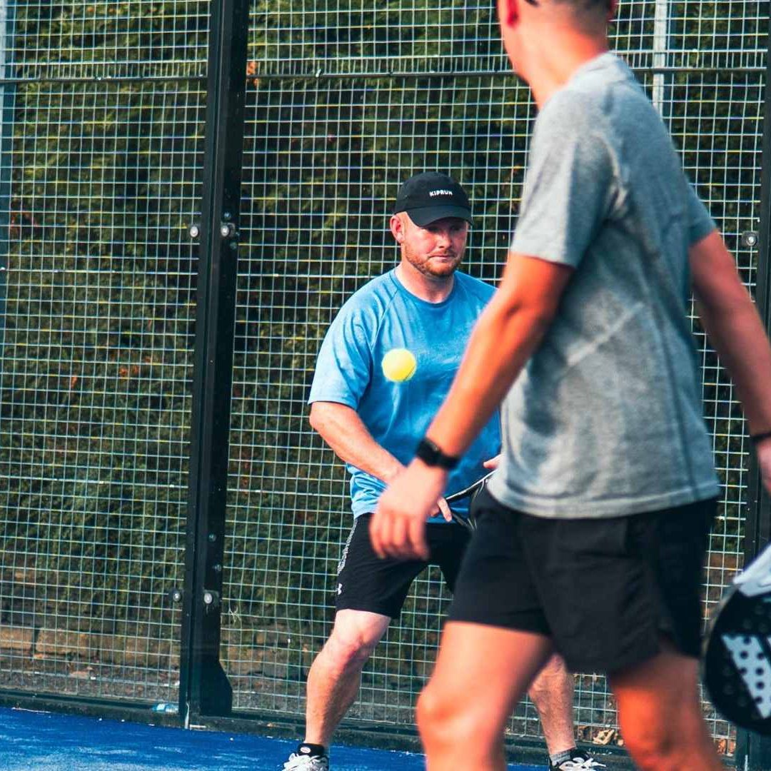 Padel Shot From the Back of the Court
